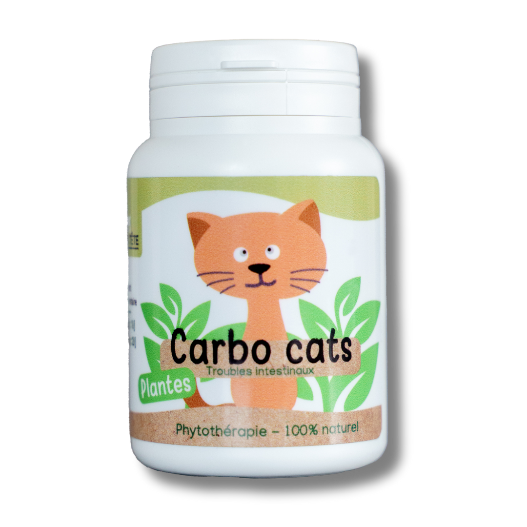 Digestion Carbo Cats naturel - 30 gelules - Chat-0
